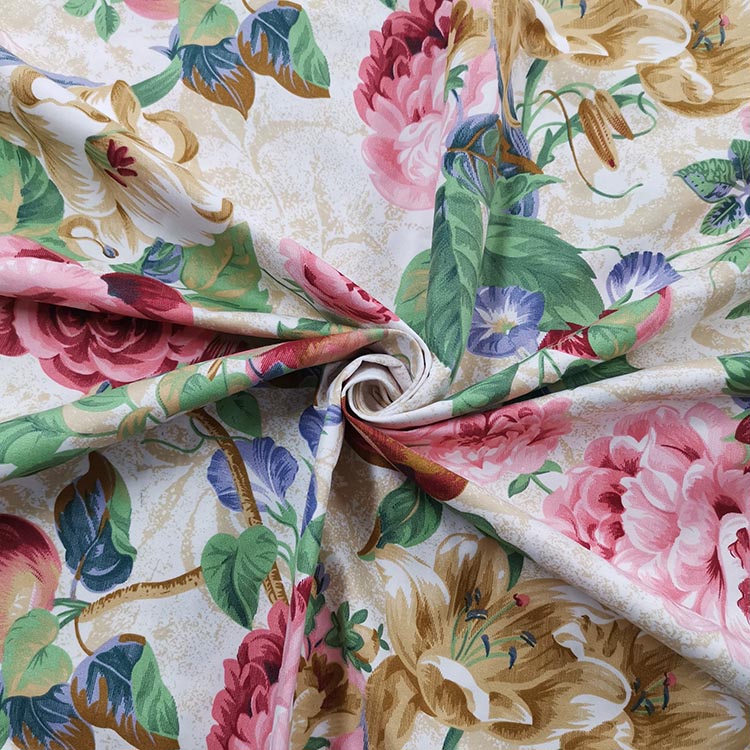 100% ポリエステル分散プリント生地